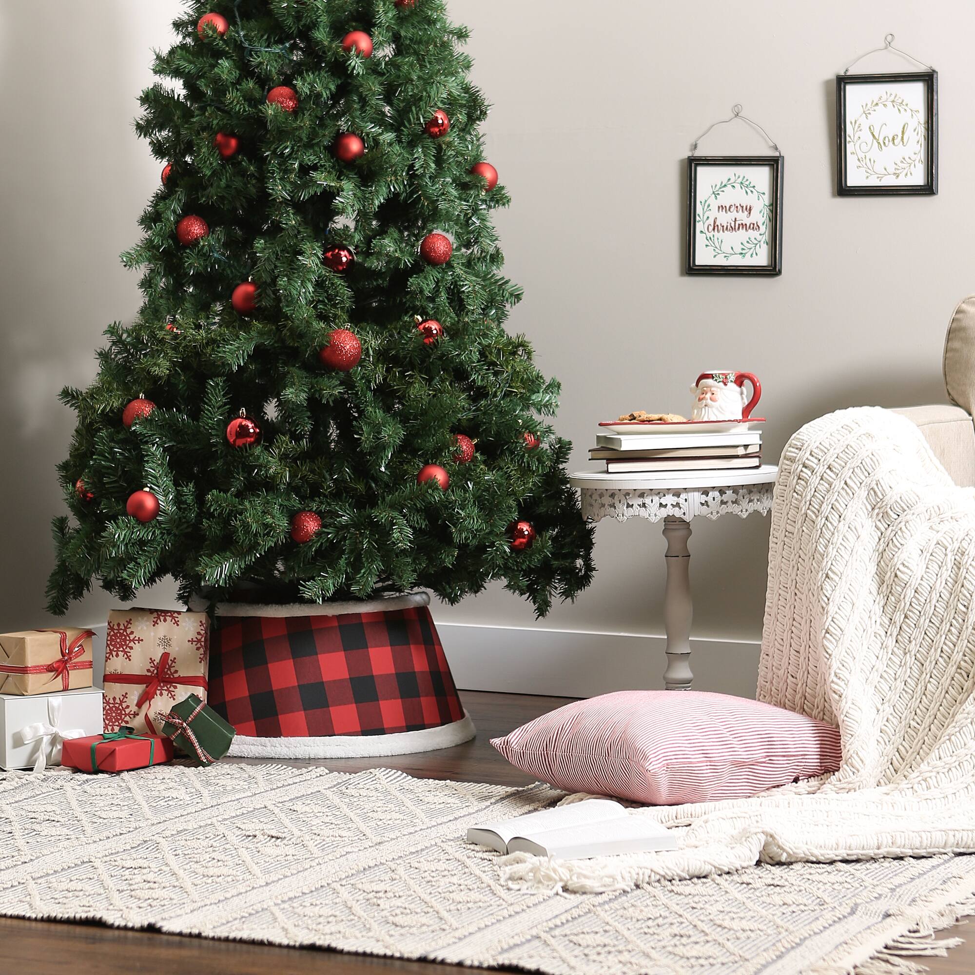 DII® Red & Black Buffalo Check Holiday Tree Collar